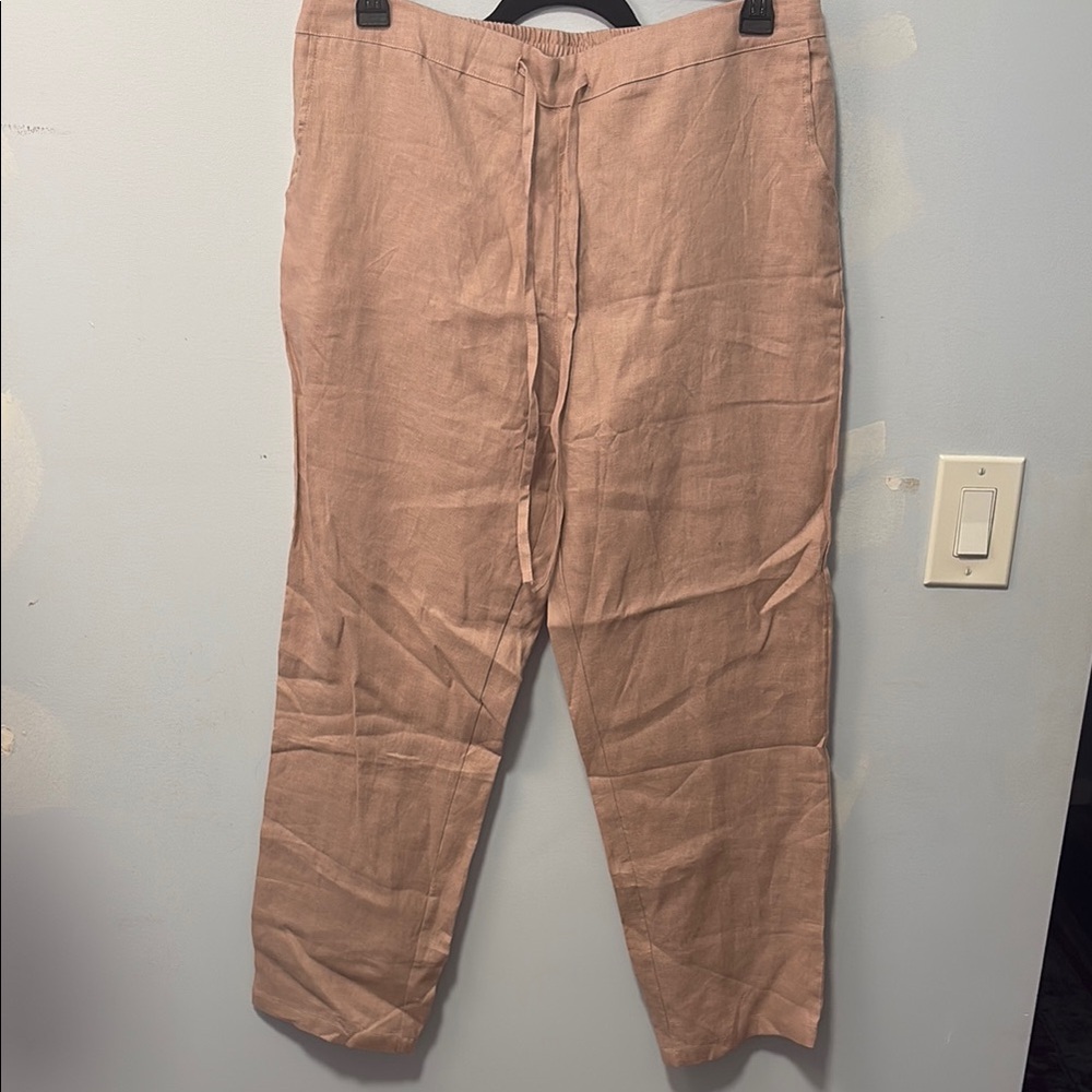 Women’s NWT XL mauve linen pants
